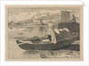 Boats on a River, Windmill in Distance, 1809 by Cornelius Varley