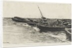 Boats on the Beach, c. 1874/81 by Léon Augustin Lhermitte
