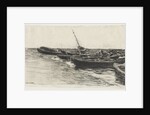 Boats on the Beach, c. 1874/81 by Léon Augustin Lhermitte