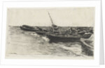 Boats on the Beach, c. 1874/81 by Léon Augustin Lhermitte