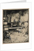 Bombe explosant sur un cuirasse aux canons braques, 1914 by Auguste Louis Lepère