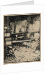 Bombe explosant sur un cuirasse aux canons braques, 1914 by Auguste Louis Lepère