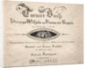 Book on Tournaments: Title Page, 1817 by Theobald Senefelder; Clemens Senefelder