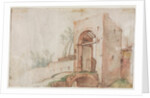 Bridge and Gate, c. 1600 by Abraham Bloemaert