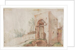 Bridge and Gate, c. 1600 by Abraham Bloemaert