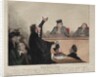Caricaturana, plate 44: Robert-Macaire, lawyer, 1837 by Honoré Daumier; Aubert