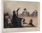 Caricaturana, plate 44: Robert-Macaire, lawyer, 1837 by Honoré Daumier; Aubert