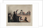 Caricaturana, plate 44: Robert-Macaire, lawyer, 1837 by Honoré Daumier; Aubert