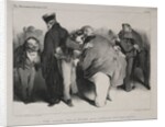 Caricature, plate 439: We are all honest men, so let us embrace and be done with it, 1834 by Honoré Daumier; Aubert