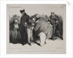 Caricature, plate 439: We are all honest men, so let us embrace and be done with it, 1834 by Honoré Daumier; Aubert