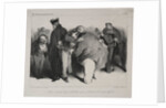 Caricature, plate 439: We are all honest men, so let us embrace and be done with it, 1834 by Honoré Daumier; Aubert