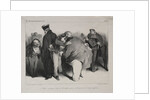 Caricature, plate 439: We are all honest men, so let us embrace and be done with it, 1834 by Honoré Daumier; Aubert