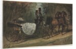 Carriage in the Bois de Boulogne, 1800s by Constantin Guys
