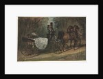 Carriage in the Bois de Boulogne, 1800s by Constantin Guys