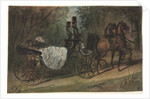 Carriage in the Bois de Boulogne, 1800s by Constantin Guys
