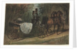 Carriage in the Bois de Boulogne, 1800s by Constantin Guys