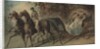 Carriage in the Bois de Boulogne, 1800s by Constantin Guys