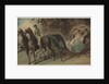 Carriage in the Bois de Boulogne, 1800s by Constantin Guys