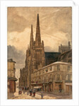 Cathédrale Sainte-André de Bordeaux, 1832 by Adrien Dauzats