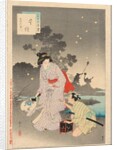 Chasing Fireflies, A Lady of the Tenmei Era…, 1894 by Mizuno Toshikata