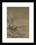 Chinese Servant Walking in the Rain, 1500s by Gaku? Z?ky? (attributed to)