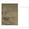 Chinese Servant Walking in the Rain, 1500s by Gaku? Z?ky? (attributed to)