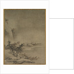 Chinese Servant Walking in the Rain, 1500s by Gaku? Z?ky? (attributed to)