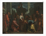 Christ and the Woman Taken in Adultery, mid 1700s by Sebastiano Ricci (follower of)