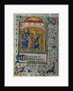 Christ before Pilate: Leaf from a Book of Hours, c. 1420-1430 by Henri d'Orquevaulx; Workshop