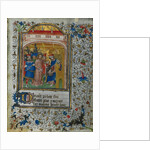 Christ before Pilate: Leaf from a Book of Hours, c. 1420-1430 by Henri d'Orquevaulx; Workshop