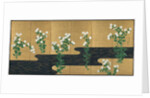 Chrysanthemums by a Stream, late 1700s-early 1800s by Ogata Korin (follower of)