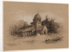 Church in a Landscape, 1800s by Henry Bright
