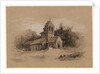 Church in a Landscape, 1800s by Henry Bright