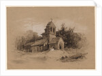 Church in a Landscape, 1800s by Henry Bright