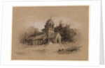Church in a Landscape, 1800s by Henry Bright
