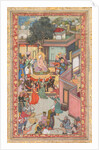 Circumcision ceremony for Akbar?s sons, painting 126 from an Akbar-nama?, c. 1602-3 by Dharam Das (attributed to)