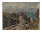 Cliffs by the Sea at Cézembre, Brittany, c. 1830 by Eugène Isabey
