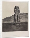Colossol Monolith of Amenhotep III, Gournah, 1849-1851 by Maxime Du Camp; Gide et J. Baudry