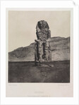 Colossol Monolith of Amenhotep III, Gournah, 1849-1851 by Maxime Du Camp; Gide et J. Baudry