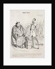 Commerce anglais. Yé vo dis quil faut, que vo achte ce poisonne to d'suite…, 1840 by Jean-Jacques Grandville