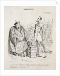 Commerce anglais. Yé vo dis quil faut, que vo achte ce poisonne to d'suite…, 1840 by Jean-Jacques Grandville