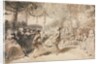 Costumed Dancers Performing in a Garden Tavern, 1756 by Augustin de Saint-Aubin