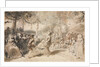 Costumed Dancers Performing in a Garden Tavern, 1756 by Augustin de Saint-Aubin