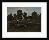 Cottages Near Larchant, not dated by Théodore Rousseau (imitator of)
