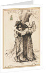 Couple Courting by a Tree, 1871 by Léon Bonnat