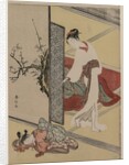 Courtesan and Sleeping Attendant, late 1760s by Suzuki Harunobu