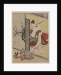Courtesan and Sleeping Attendant, late 1760s by Suzuki Harunobu