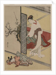 Courtesan and Sleeping Attendant, late 1760s by Suzuki Harunobu