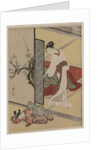 Courtesan and Sleeping Attendant, late 1760s by Suzuki Harunobu