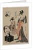 Courtesan Before a Mirror Adjusting Her Hairpins (from the series A New Series of the Six…, mid 17 by Ch?bunsai Eishi